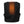 Black heated vest showing internal heating element on the back