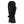 Mobile Warming black heated mitten with textured palm detail and adjustable wrist strap