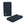 Two black Mobile Warming portable power banks showing front and side profiles