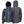 Fieldsheer charcoal grey hooded softshell jacket with bright blue zippers