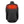 Back view of black quilted heated jacket showing internal heating element placement