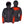 Mobile Warming black hooded jacket with highlighted heating elements on the back and sleeves