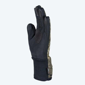 Mobile Warming camouflage glove with black palm and textured grip
