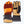 Mobile Warming heated gloves with orange and black fabric and tan leather palms