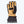 Mobile Warming tan and black leather winter glove with wrist strap and Hipora logo