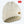Mobile Warming white cable knit beanie with a tan logo patch
