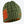 Olive green Mobile Warming knit beanie with visible orange heating elements