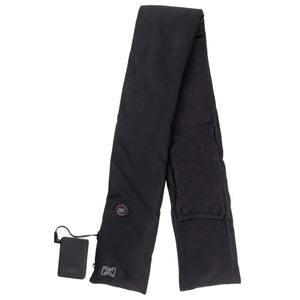 Mobile Warming black heated scarf with battery pack