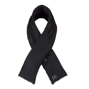Mobile Warming black heated scarf with control button