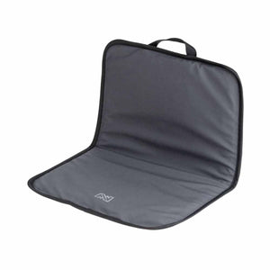 Mobile Warming grey folding seat cushion with black trim and handle