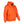 Mobile Warming orange hooded sweatshirt with front kangaroo pocket and drawstring