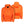 Mobile Warming orange hooded sweatshirt with visible heating elements on front and back