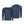 Mobile Warming blue long sleeve crew neck base layer shirt front and back view