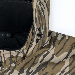 Mobile Warming mens large camo jacket hood with drawstring toggle