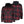 Mobile Warming red and black plaid hooded flannel shirt jacket