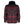 Mobile Warming red and black plaid hooded flannel shirt with snap button closure and chest pockets