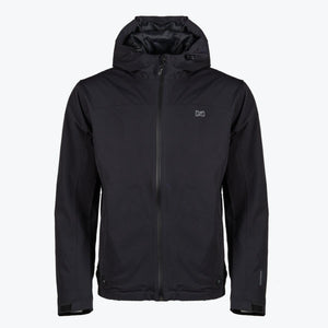 Mobile Warming black hooded jacket with front zipper