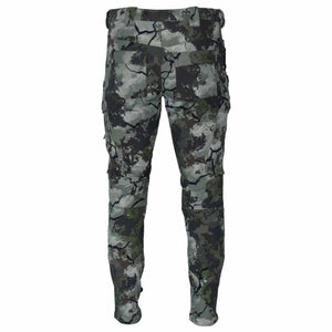 Mobile Warming camouflage hunting pants back view