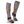 Mobile Warming grey and black heated socks with orange trim and side zipper