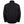 Back view of a black Mobile Warming jacket with a high collar and subtle logo branding