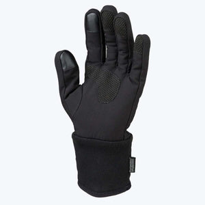 Mobile Warming black touchscreen compatible glove with textured grip palm