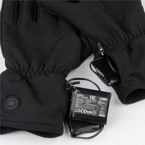 Mobile Warming heated gloves with battery pack and zippered compartment