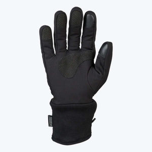 Mobile Warming black glove with textured grip palm and fingertip pads