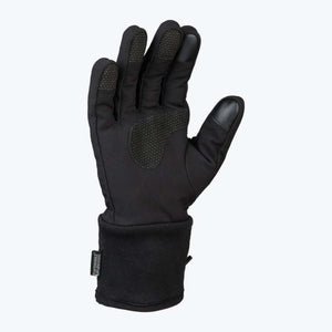 Mobile Warming black heated glove with textured grip palm and touchscreen compatible fingertips