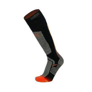 Mobile Warming black and grey heated knee high sock