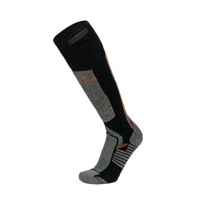 Mobile Warming black and grey heated knee high sock