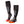 Mobile Warming black and grey heated socks with orange toe accents