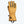Mobile Warming tan leather heated glove with black trim and power button on cuff