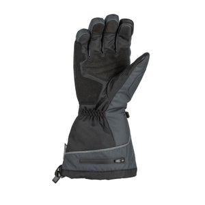 Mobile Warming black insulated glove with zippered battery pocket on the cuff