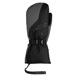Mobile Warming black and grey heated mitten with adjustable wrist strap