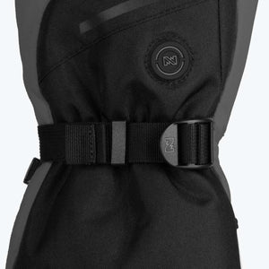 Mobile Warming heated glove cuff with adjustable strap and power button