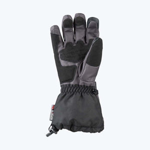 Mobile Warming black and grey insulated winter glove with textured palm grip