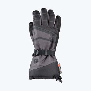 Mobile Warming black and grey insulated heated glove with adjustable wrist strap