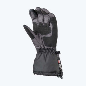Mobile Warming black and grey insulated winter glove with textured palm grip