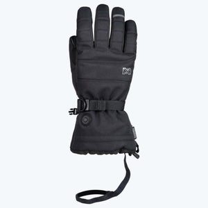 Mobile Warming black heated glove with wrist strap and power button