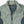 Mobile Warming sage green quilted vest collar detail with size MD label