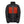 Mobile Warming black puffer jacket with glowing red heating elements on the chest
