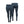 Mobile Warming dark blue leggings shown from front and back views