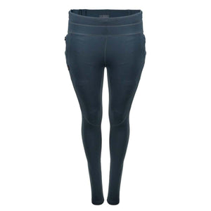 Mobile Warming dark blue athletic leggings with high waistband