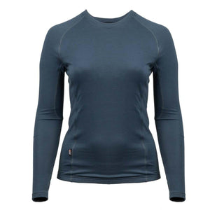 Mobile Warming blue long sleeve crew neck base layer shirt