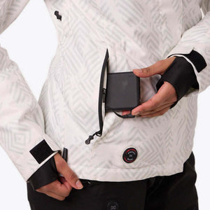 Mobile Warming heated jacket with battery pack in side pocket
