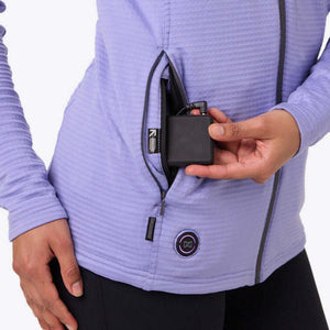 Mobile Warming jacket pocket showing battery pack connection