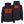 Mobile Warming black hooded jacket showing front and back heating elements