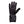 Mobile Warming black heated glove with power button on cuff