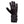 Mobile Warming black heated glove with power button on cuff