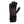 Mobile Warming black heated glove with ribbed cuff and touchscreen compatible fingertips